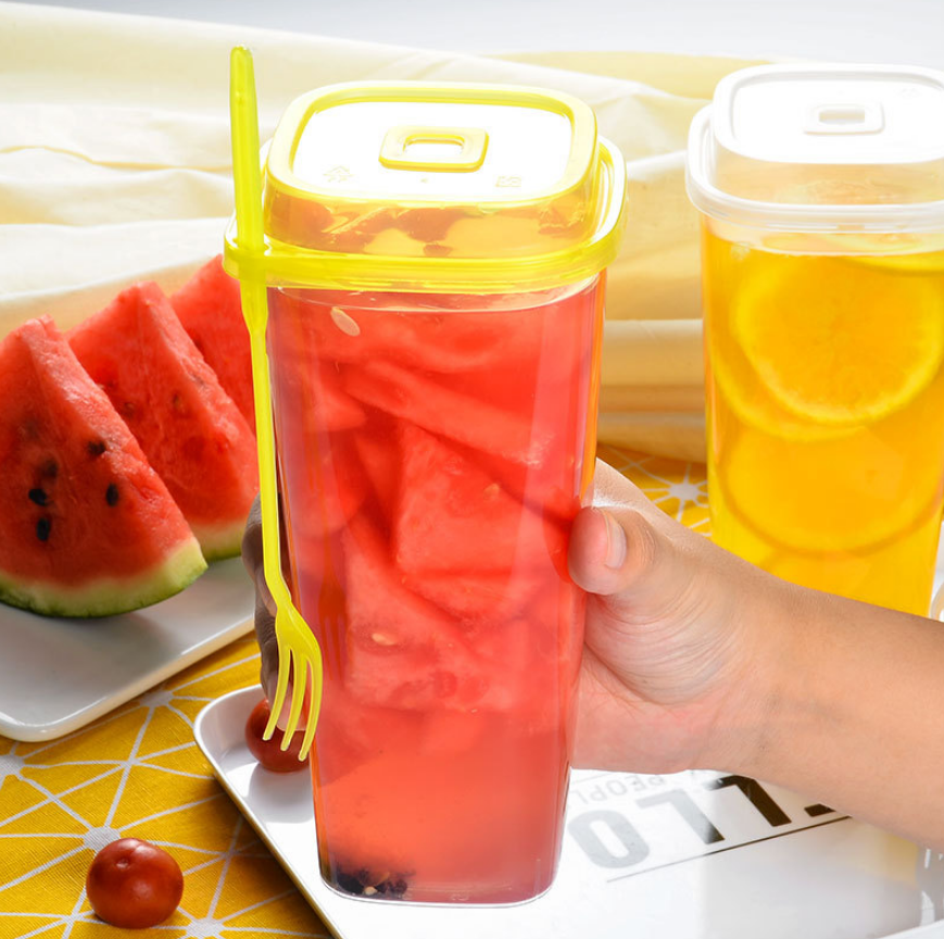 Square Shape Disposable PP Plastic Injection disposable Cup Beverage Use for Cold Drinking and milk tea