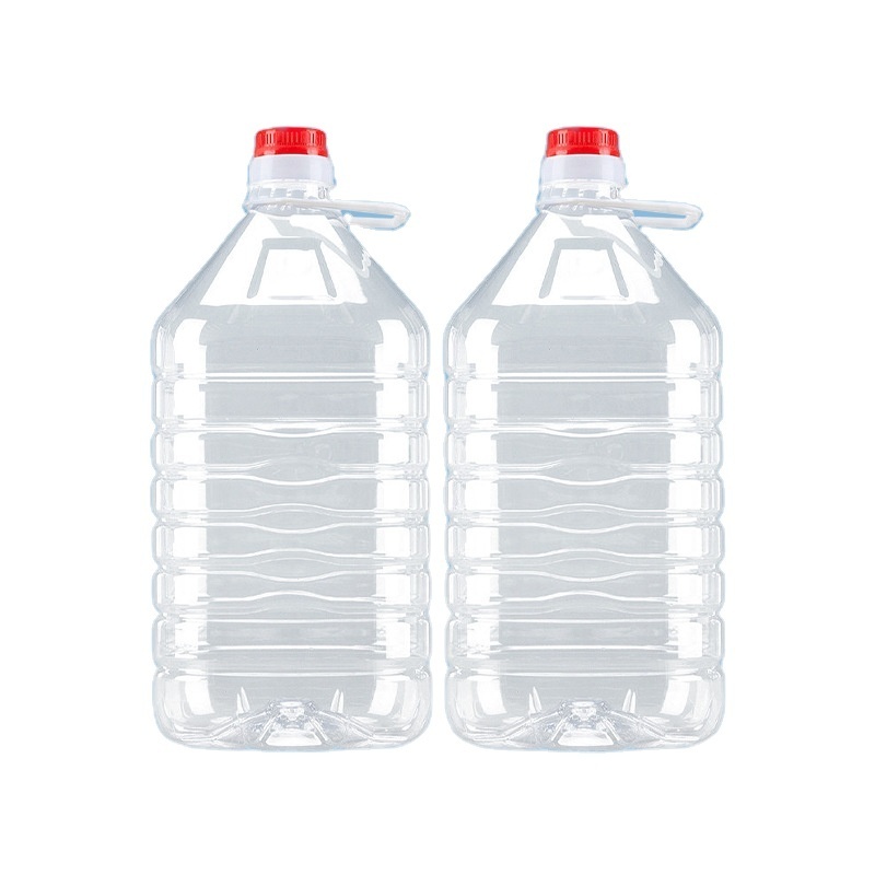 Factory Wholesale  2.5L 3L 5L 10L PET  Plastic  Bottle With a Screw Cap and Handle