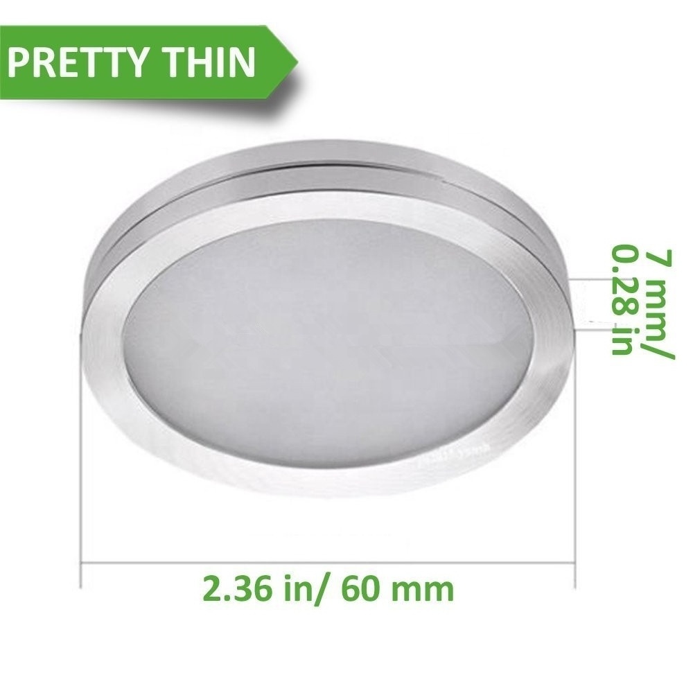 New model downlight kit white led puck light with remote control 3w recessed mini led cabinet light for kitchen