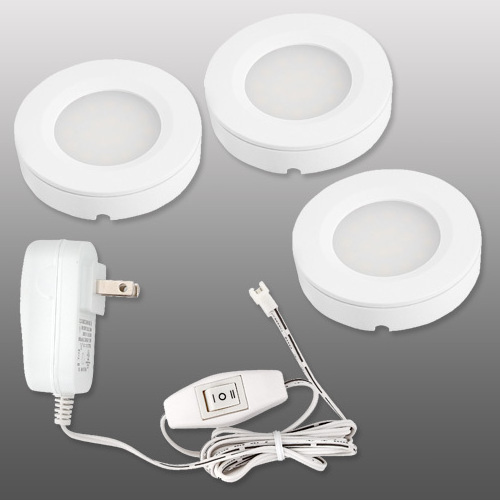 New model downlight kit white led puck light with remote control 3w recessed mini led cabinet light for kitchen