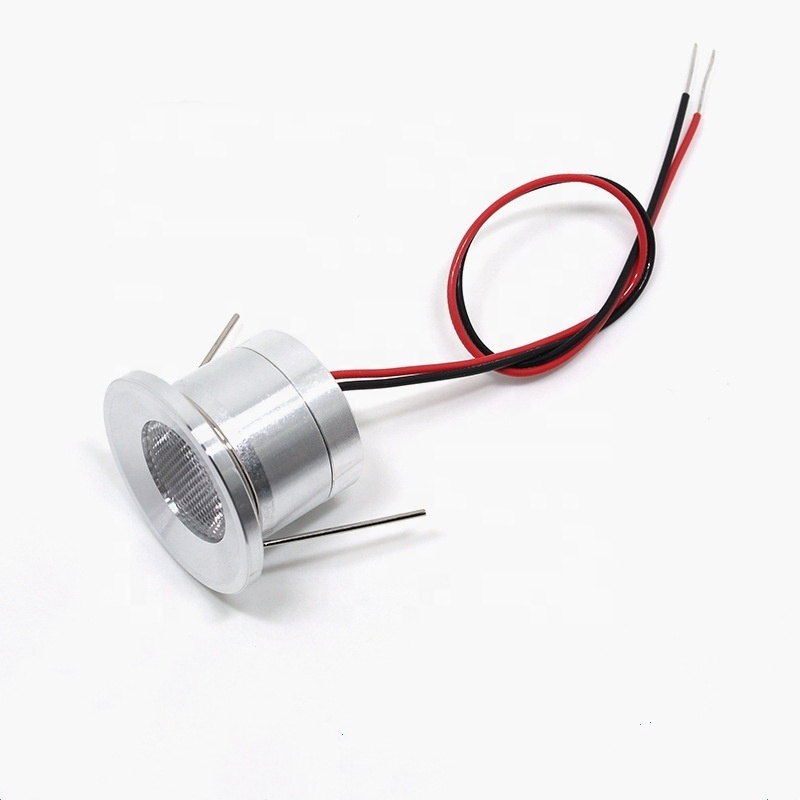 12Volt 12v Dc spot light Small around Mini 1 Watt 27mm Cut Out high power 1W Led spotlight