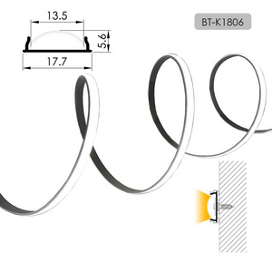 Bendable flexible heat sink channel aluminum fence profile extrusion for led strips light