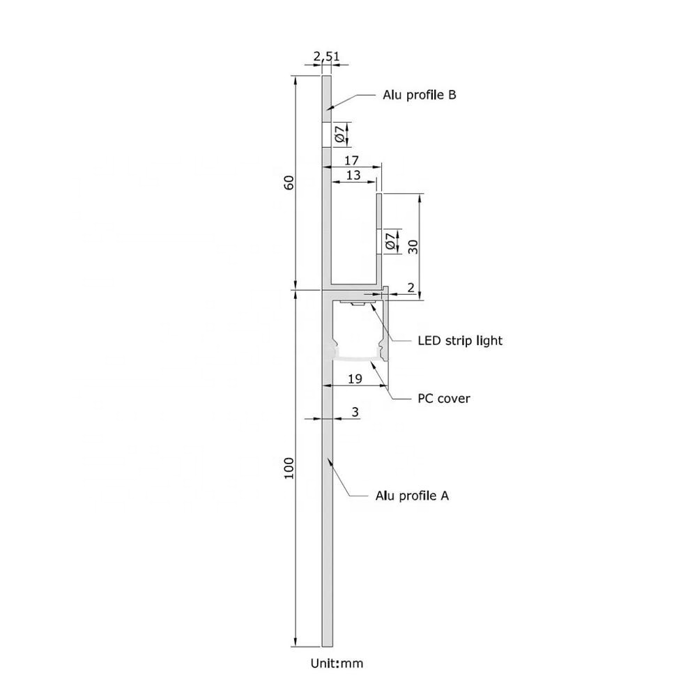 2022 Architectural Gypsum Plaster skirting line drywall Aluminium Profile for led strip lighting trim cove lighting