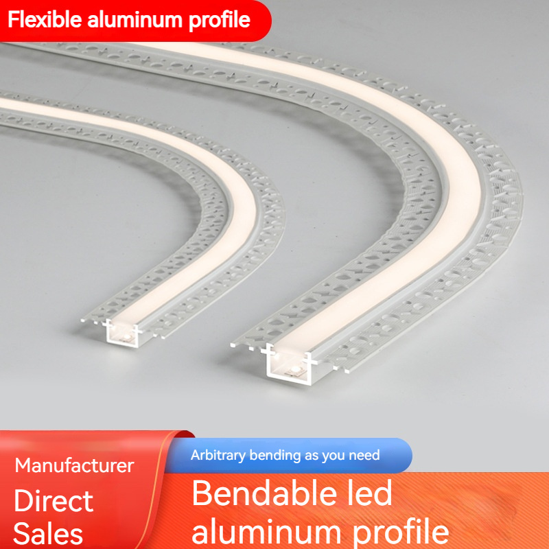 Newest led bendable aluminum profiles with silicone cover extrusion channel for led strip light