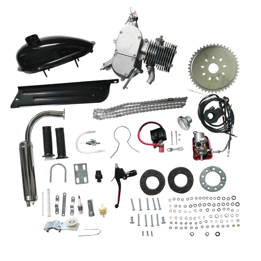 24 26 28 inch Mountain bike gas petrol single cylinder 48cc 49cc 50cc 66cc 80cc 60cc high performance bicycle engine kit