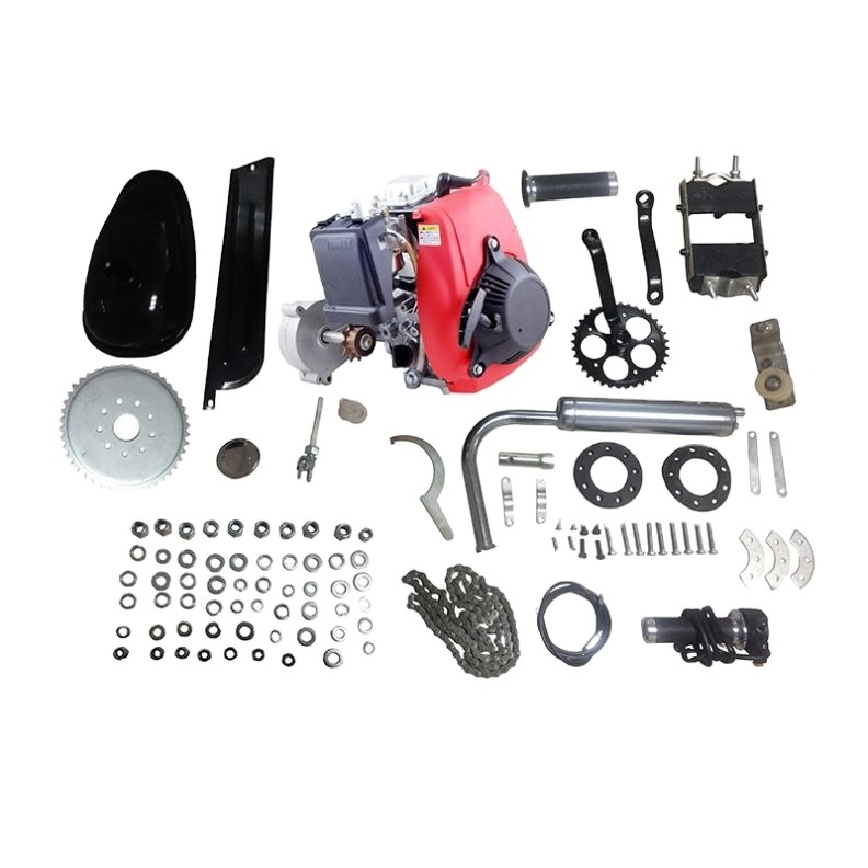 Hot petrol chopper bike 4 stroke gas bicycle engine kit 49cc 4 cycle motor