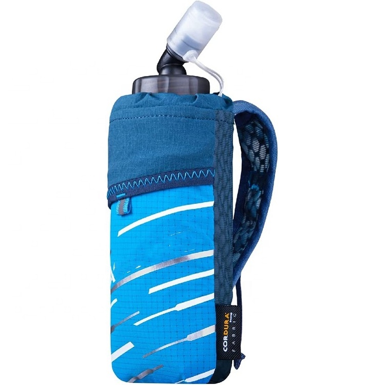 Wholesale Collapsible 500ml 45 degree bite valve soft flask bottle With Hand Holder For Running