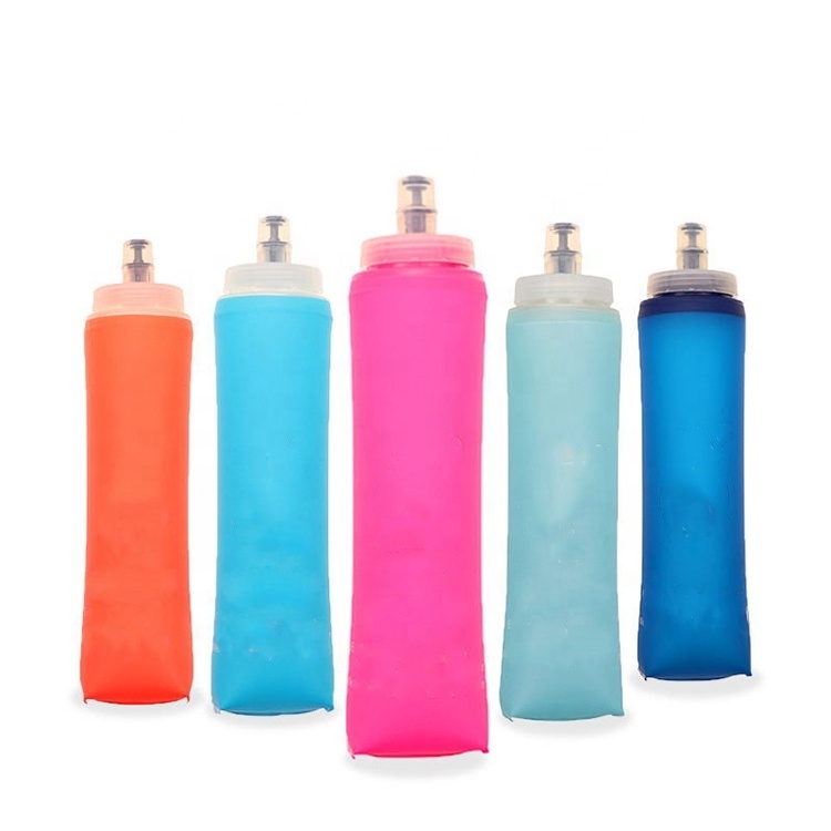 Soft Water Flask TPU Eco-Friendly Material Silicon Bite Valve 500Ml Hydration Flask For Outdoor Running