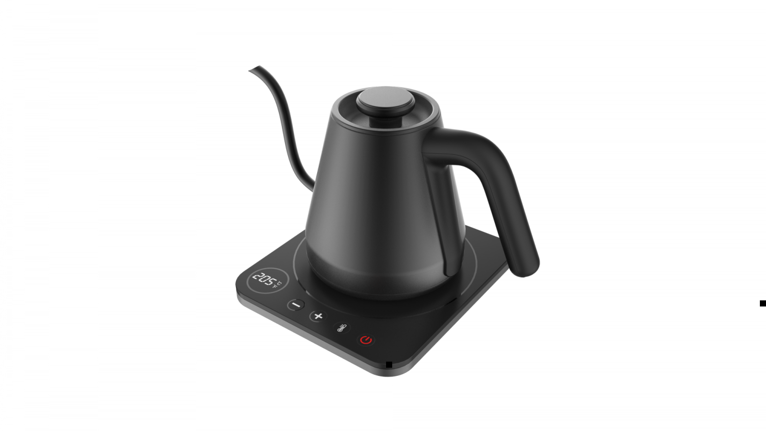 Gooseneck Electric Kettle With Digital Display and Electronic Control 1200W SUS 304 housing with coated colour