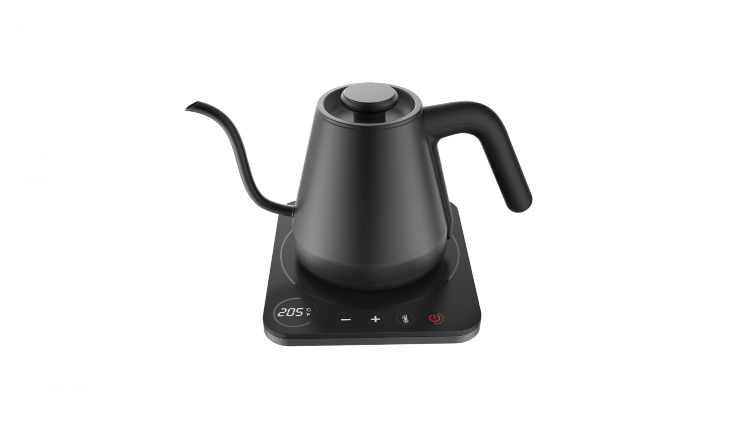 Gooseneck Electric Kettle With Digital Display and Electronic Control 1200W SUS 304 housing with coated colour