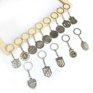 Customizable innovative professional Souvenir Europe soccer club Alloy metal Keychain