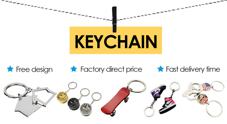 Custom qr code metal key chain Creative and practical keychain