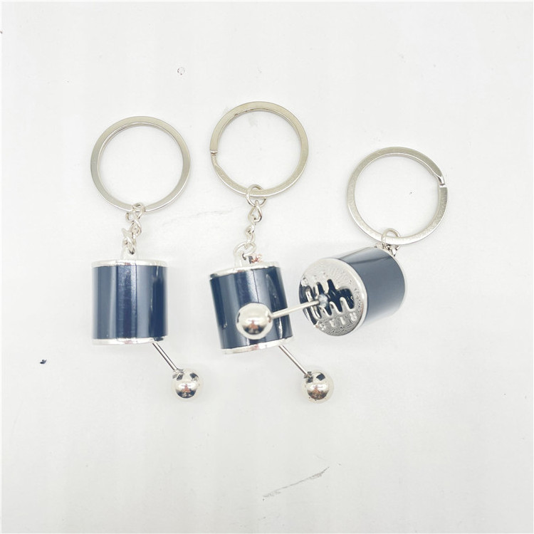 Car logo keychains Auto Car Part Keychain With Logo Model Gear Box Keychain Manual Shift Lever Keyring Keyfob