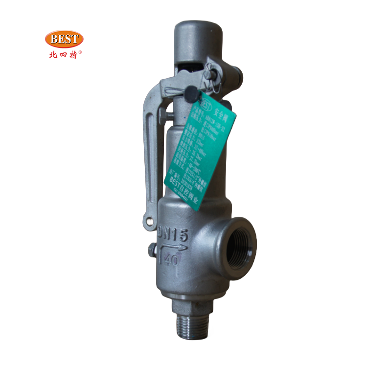 Valve AB812 Stainless Steel SS304 SS316 Spring Full Lift thread Pressure Relief Safety Valve for Air Water Steam Boilers