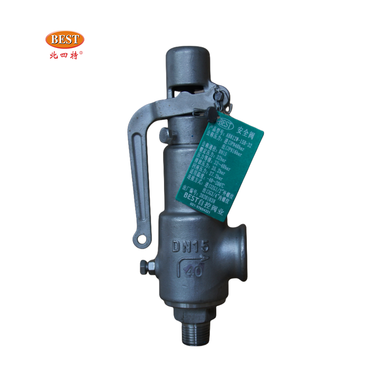 Valve AB812 Stainless Steel SS304 SS316 Spring Full Lift thread Pressure Relief Safety Valve for Air Water Steam Boilers