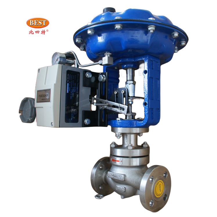 Factory Price T86 Pneumatic Single Seated flange gas water single seated remote gas proportional flow  pressure control valve