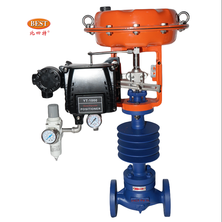 Factory Price T86 Pneumatic Single Seated flange gas water single seated remote gas proportional flow  pressure control valve