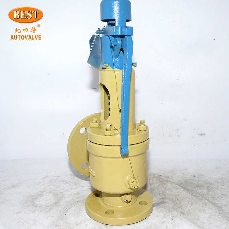 Valve Supplier AK814 Carbon Steel Spring Loaded CS Water Air Steam Oil Boiler Flange Pressure Relief Safety Valve PSV