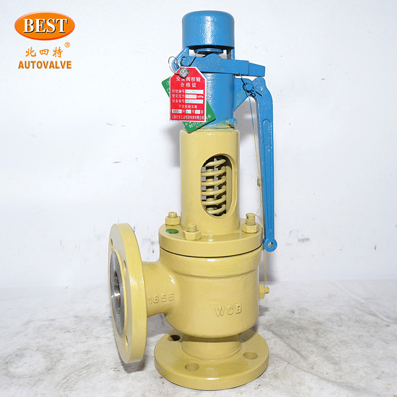 Valve Supplier AK814 Carbon Steel Spring Loaded CS Water Air Steam Oil Boiler Flange Pressure Relief Safety Valve PSV