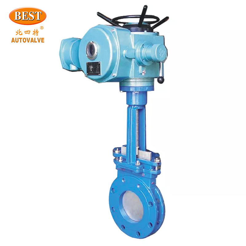 CZ-DXZ43 Series Cast Iron, Carbon Steel, Stainless Steel Electric Rising Stem Type Knife  Gate Valve