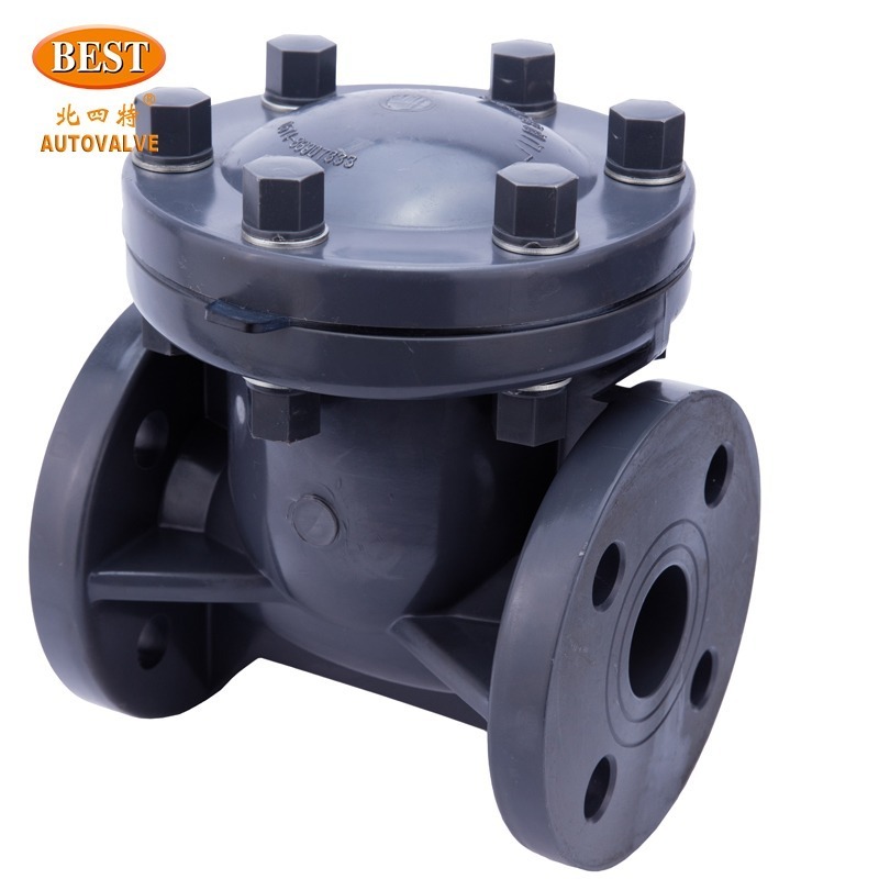 H44 UPVC  H44 CPVC  H44  FRPP Series Anti-corrosion Swing Check Valve