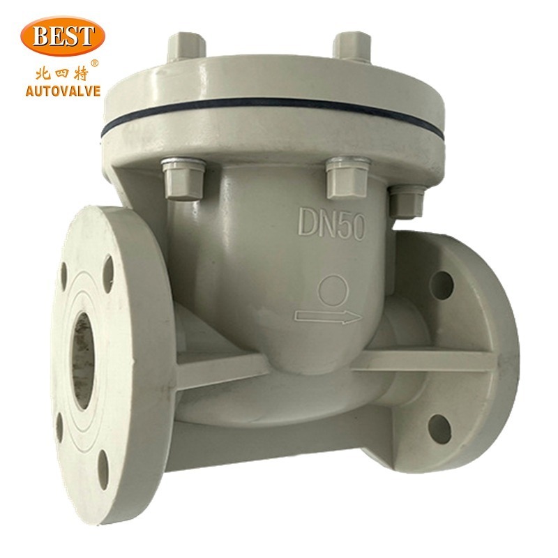 H44 UPVC  H44 CPVC  H44  FRPP Series Anti-corrosion Swing Check Valve