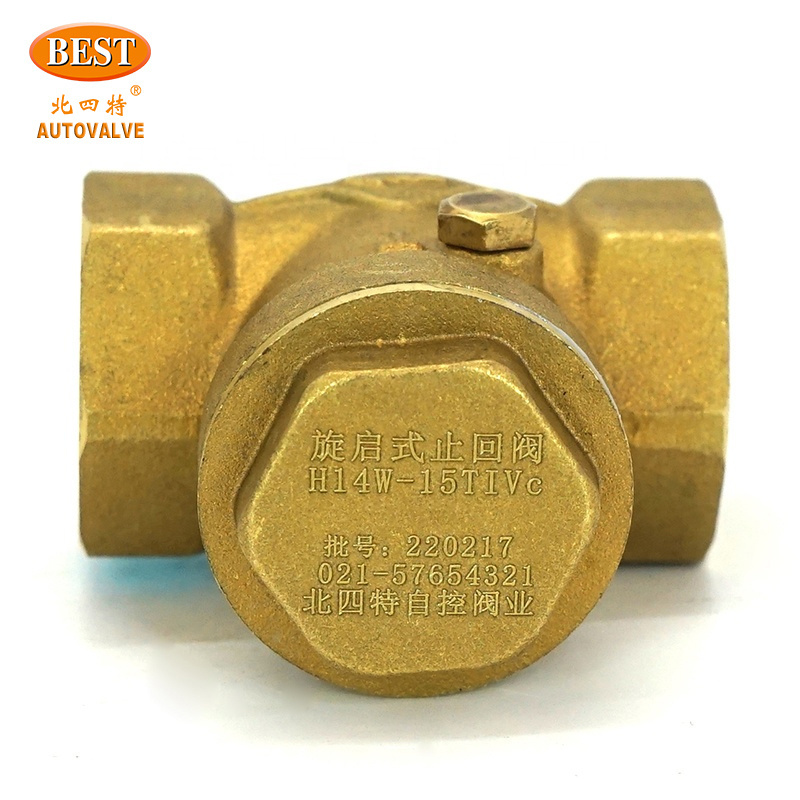 H14-T Brass   H14-C Carbon Steel   H14-B Stainless Steel Series Swing Female  Thread Check Valve