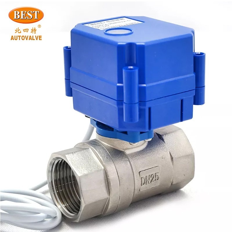 C520-B SS Series 2 Way Micro Electric Ball Valve 1/2