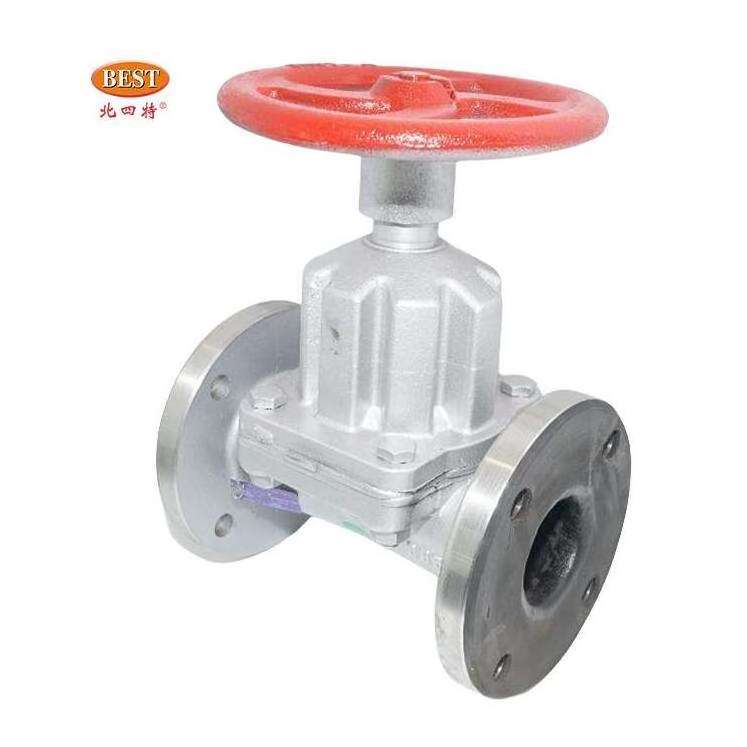 High Temperature Manual Flanged WCB Cast Iron EPDM Carbon Steel Diaphragm Valve For Industrial