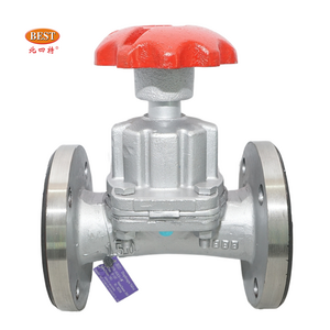 High Temperature Manual Flanged WCB Cast Iron EPDM Carbon Steel Diaphragm Valve For Industrial