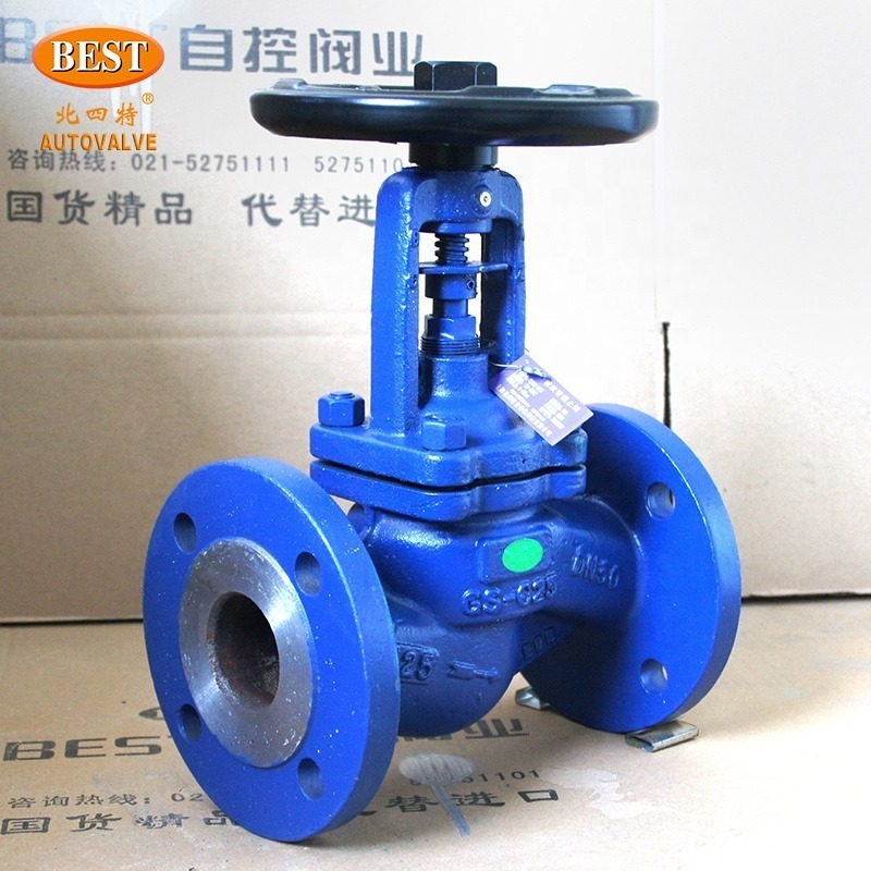 WJ82 WJ90 Angle High Temperature Steam Hot Oil Cast Steel Flange Bellows DN25 40 50 80 Heavy Type Globe Valve