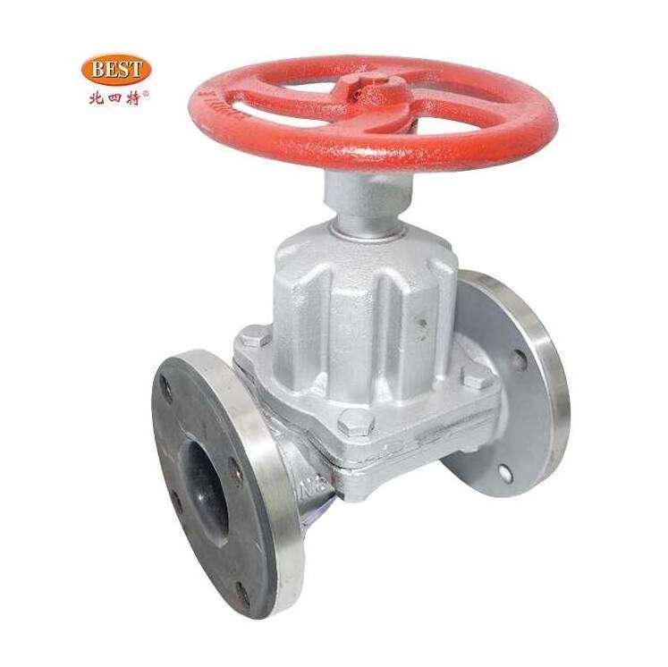 High Temperature Manual Flanged WCB Cast Iron EPDM Carbon Steel Diaphragm Valve For Industrial