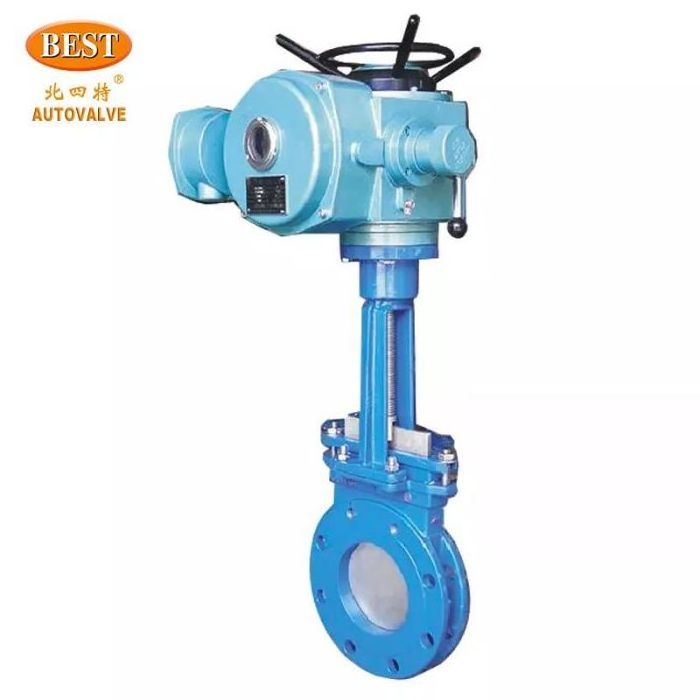 CZ-DXZ43 WCB 304 cf8m Stainless Steel Actuator Motor Operated Electric Motorized ac 380v flange Knife  Gate Valve