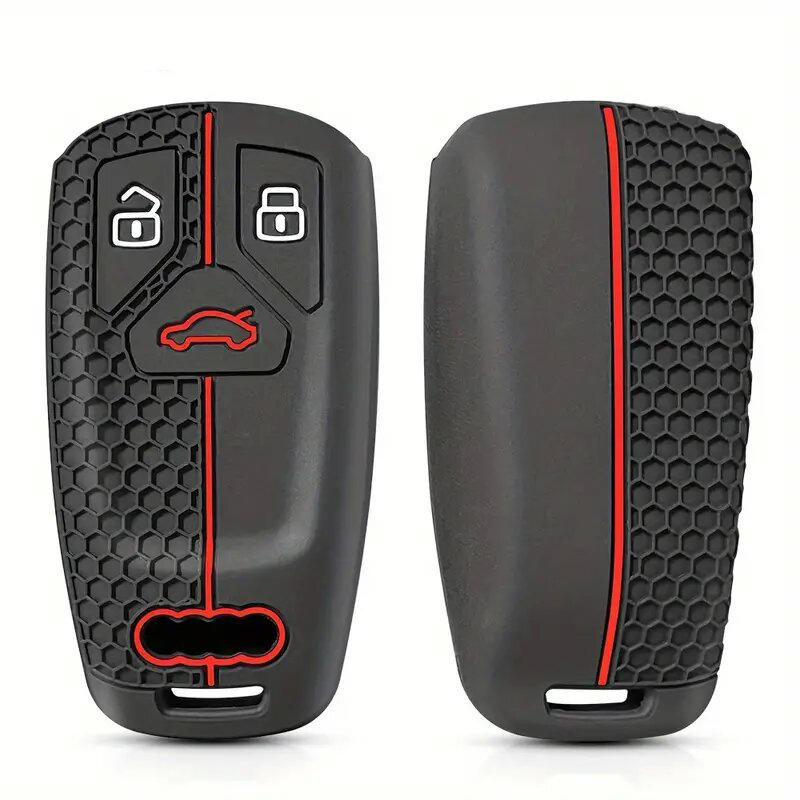 New Accesorios for Nissan toyota key case  bmw Para Autos Keyless Key Fob Protector Silicone Carbon Fiber Car Key Cover