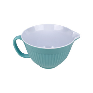 reusable high quality durable melamine large batter bowl for mixing flour or preparing cake