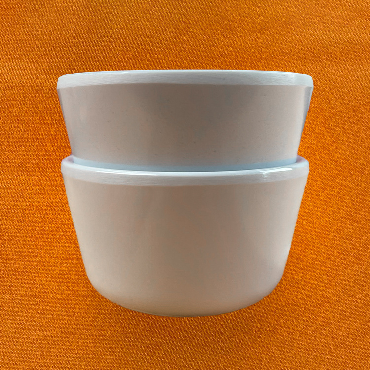 White Unbroken Plastic Small Saurce Sublimation chip and dip Melamine Cup Bowl