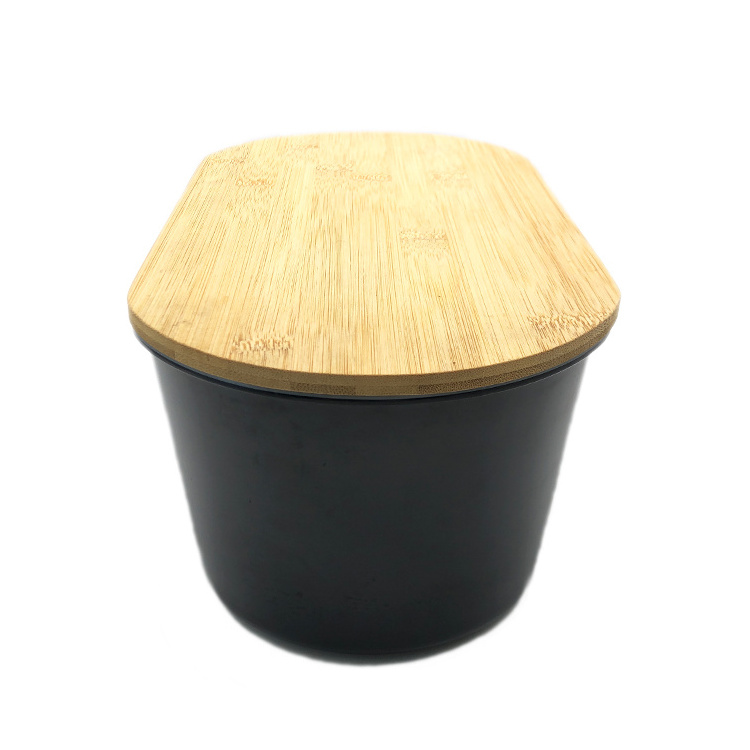 Bamboo Fiber Snack Bread picnic Storage Box With Lid lunch rice bowl