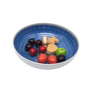 Colorful Melamine Serving Bowl ,Plastic Round Bowl Set Two-tone