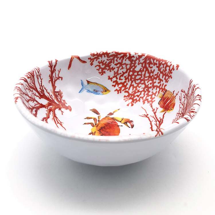 new design Plastic melamine fish Bake Bowl