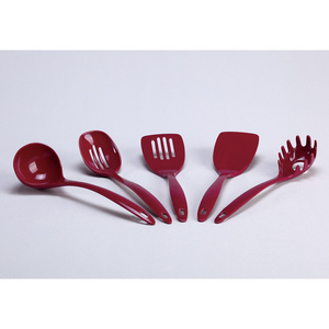 custom logo red melamine cook knife fork spoon