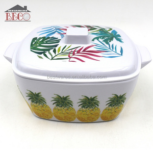 Wholesale 4 Pcs Melamine Serving Soup Bowl With Lid