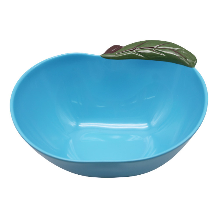 New Style Red wholesale Melamine dinner ware Plastic Apple Fruit Shape Bowl