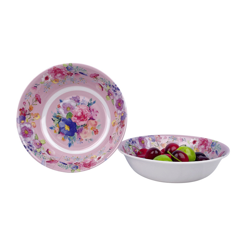 Eco-friendly Mexican Style Fruit Salad Bowl Melamine Big Size Dip Bowl