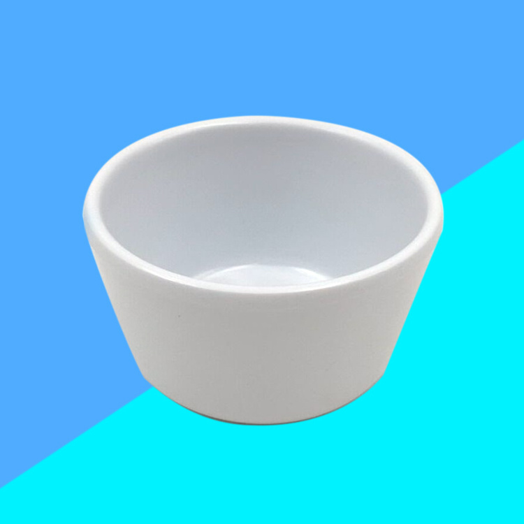 White Unbroken Plastic Small Saurce Sublimation chip and dip Melamine Cup Bowl