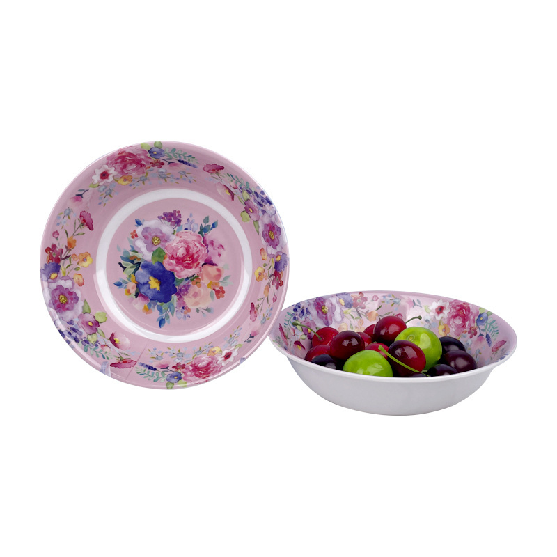 Eco-friendly Mexican Style Fruit Salad Bowl Melamine Big Size Dip Bowl