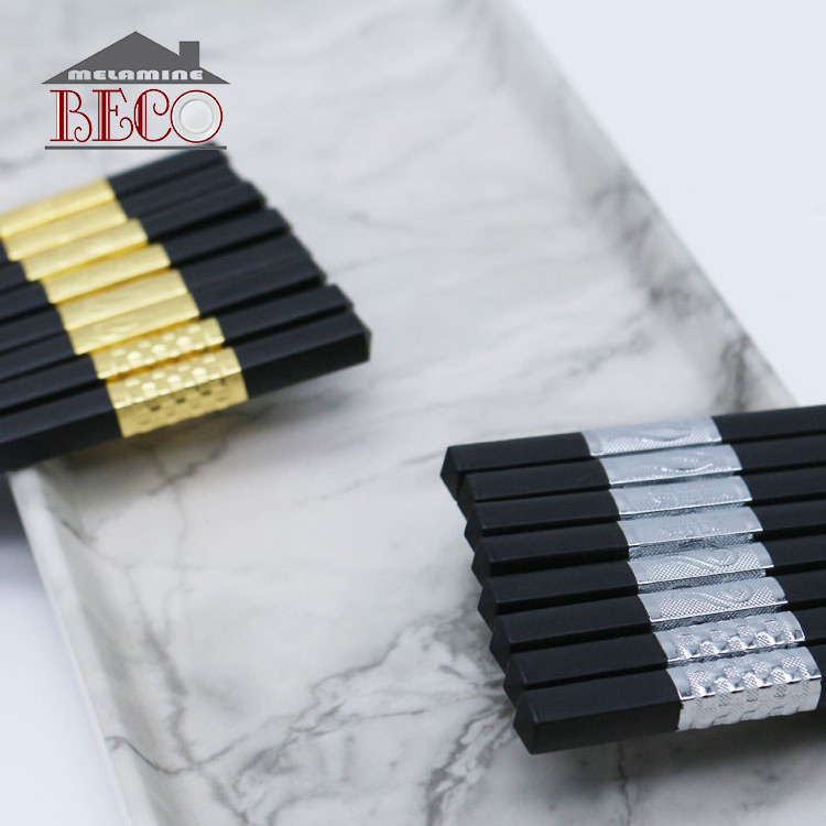 ECO-friendly Wholesale hotel restaurant family kitchen utensils reusable alloy sushi Chinese chopsticks