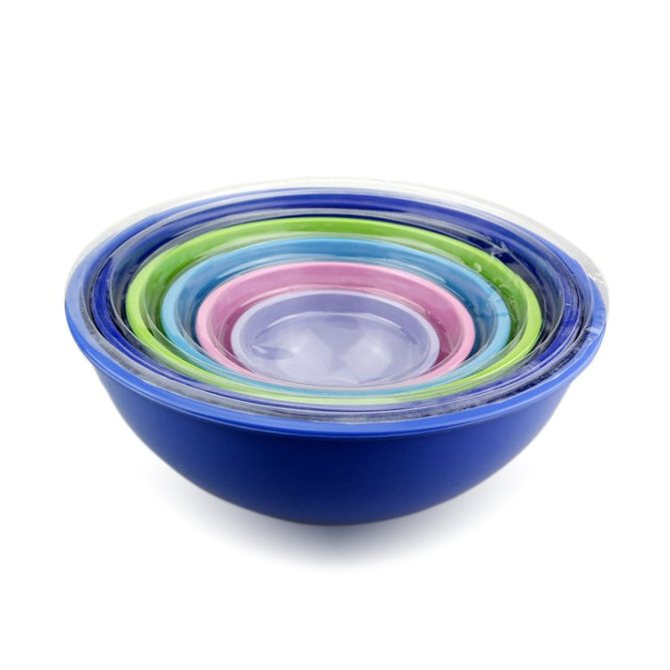 Durable colorful cheap melamine mixing bowl with handle