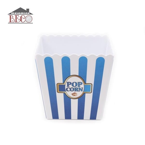 Wholesale Custom Design Melamine red plastic fool  popcorn bucket bowl