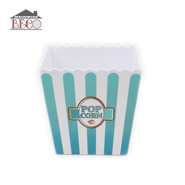 Wholesale Custom Design Melamine red plastic fool  popcorn bucket bowl