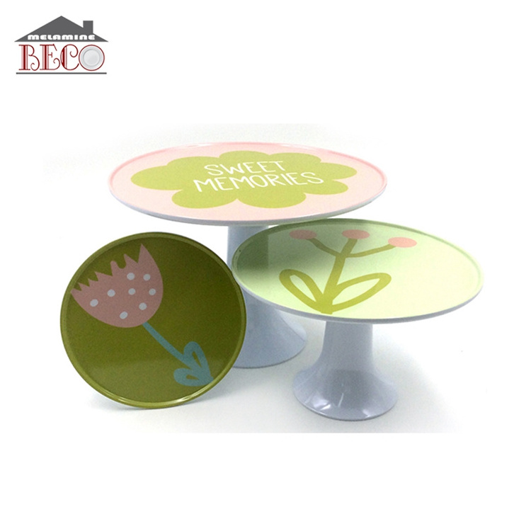 Wholesale high quality  melamina plastic factory melamine cake stand